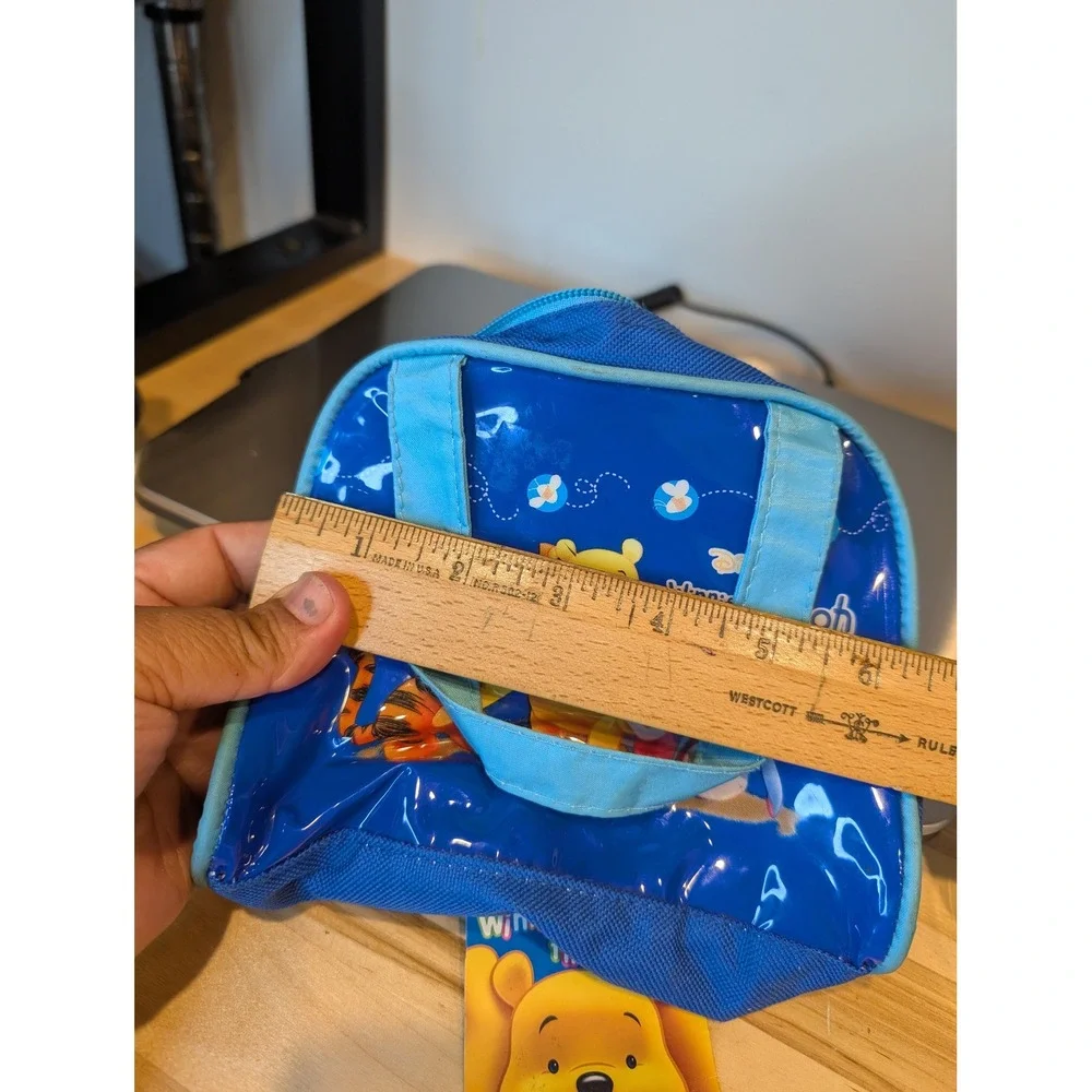 Disney Winnie the Pooh Blue Vinyl Childrens bag with‎ Tags Cute